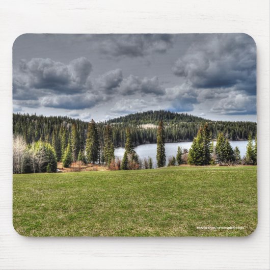 ファームフィールド、牧草地、牧草地、パドック マウスパッド (正面)