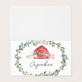 ファームフモダンィードテントカードで、設定を配置 名刺 (外部フラット)