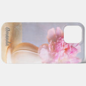 ファームフラワーベースの美しい芍薬の名入れデザイン Case-Mate iPhoneケース (裏面 (横))
