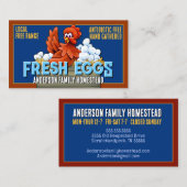 ファームフレッシュエッグカラフルホームステッドエッグファーム 名刺 (正面/裏面)