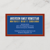 ファームフレッシュエッグカラフルホームステッドエッグファーム 名刺 (裏面)