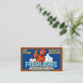 ファームフレッシュエッグカラフルホームステッドエッグファーム 名刺 (スタンド正面)