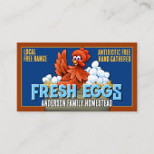 ファームフレッシュエッグカラフルホームステッドエッグファーム 名刺 (正面)