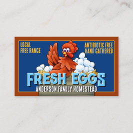 ファームフレッシュエッグカラフルホームステッドエッグファーム 名刺