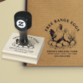 ファームフレッシュエッグスヘン&エッグス ラバースタンプ