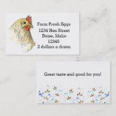 ファームフレッシュエッグズチキンヘンスケッチ 名刺 (正面/裏面)