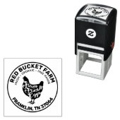 ファームフレッシュエッグタイポグラフィチキン セルフインキングスタンプ (インサイチュ)