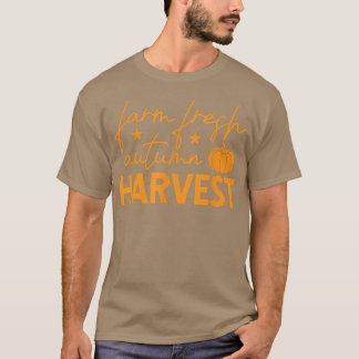 ファームフレッシュオータムハーベストカボチャ Tシャツ