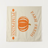 ファームフレッシュカボチャ秋秋 タペストリー (正面(横))