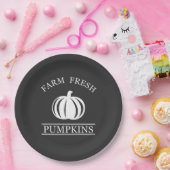 ファームフレッシュカボチャ秋秋 ペーパープレート (パーティー)