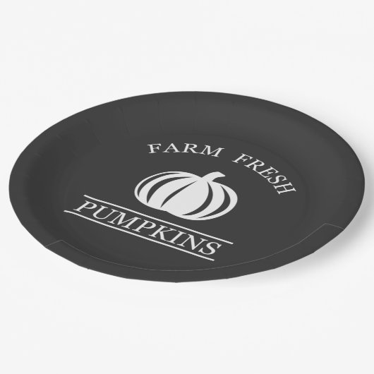 ファームフレッシュカボチャ秋秋 ペーパープレート (アングル)