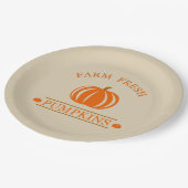 ファームフレッシュカボチャ秋秋 ペーパープレート (アングル)