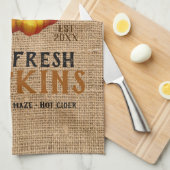 ファームフレッシュカボチャ キッチンタオル (四つ折り)