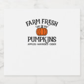 ファームフレッシュカボンプキンリンゴハイライドサイダーサンクシー スパークリングワインラベル (シングルラベル)