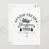 ファームフレッシュクリスマスツリークリッツマスギフト ポストカード (正面/裏面)