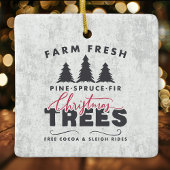 ファームフレッシュクリスマスツリーズファームハウスクリスマス セラミックオーナメント