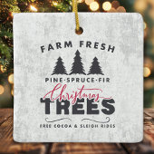 ファームフレッシュクリスマスツリーズファームハウスクリスマス セラミックオーナメント