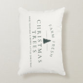 ファームフレッシュクリスマスツリーズホリデーアクセントピロー アクセントクッション (正面(垂直))