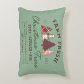 ファームフレッシュクリスマスツリーズホリデーファミリー名 アクセントクッション (正面(垂直))