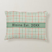 ファームフレッシュクリスマスツリーズホリデーファミリー名 アクセントクッション (裏面)