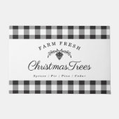 ファームフレッシュクリスマスツリーズホリデー ドアマット (正面)