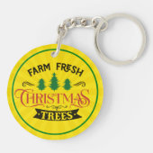 ファームフレッシュクリスマスツリーデザイン-54394 キーホルダー (裏面)