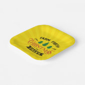 ファームフレッシュクリスマスツリーデザイン-54394 ペーパープレート (傾斜あり)