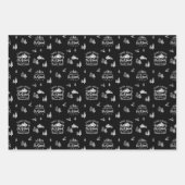 ファームフレッシュクリスマスツリートラックバック&ホワイト ラッピングペーパーシート (正面)