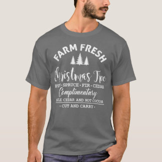 ファームフレッシュクリスマスツリーパインレトロヴィンテージグラフ Tシャツ