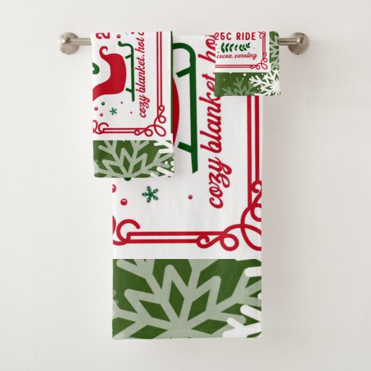 ファームフレッシュスレーライド雪フレーク バスタオルセット (インサイチュ)