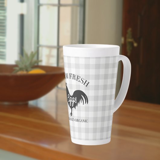 ファームフレッシュチキンカントリーギンガム カフェラテマグ