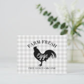 ファームフレッシュチキンカントリーギンガム ポストカード (スタンド正面)