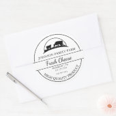 ファームフレッシュチーズラベル ラウンドシール (封筒)