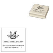 ファームフレッシュパーソナライズされたエッグカスタムチキンクープ ラバースタンプ (押印)