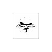 ファームフレッシュパーソナライズされたヘン名エッグラブ ラバースタンプ (インプリント)