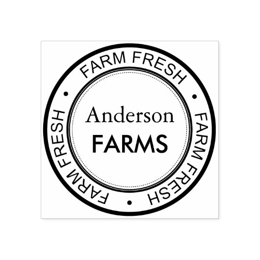 ファームフレッシュファミリーネームファーム ラバースタンプ (インプリント)