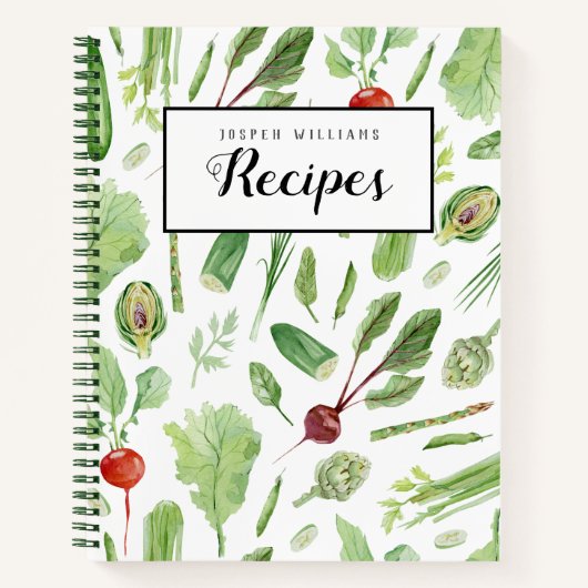 ファームフレッシュベジスレシピブック ノートブック (正面)