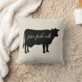 ファームフレッシュミルクカウファームハウススタイル装飾用クッション クッション (ブランケット)