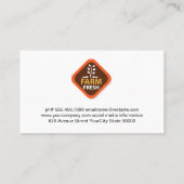 ファームフレッシュロゴ | 農地トラクターの名刺 名刺 (裏面)