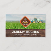 ファームフレッシュロゴ | 農地トラクターの名刺 名刺 (正面)