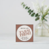ファームフレッシュ名刺ファーマーズマーケット スクエア名刺 (スタンド正面)