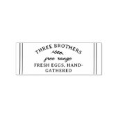 ファームフレッ素朴シュエッグズカスタム ラバースタンプ (インプリント)