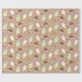 ファームフレンズスイートトリートバースデーパーティー ラッピングペーパー (フラット)