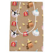 ファームフレンズバースデーパーティー抱き枕 ミディアムペーパーバッグ (裏面)