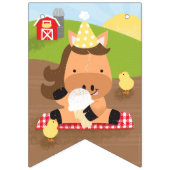 ファームフレンズ誕生日パーティバンティングフラッグバナー バンティングフラッグ (第1の旗)