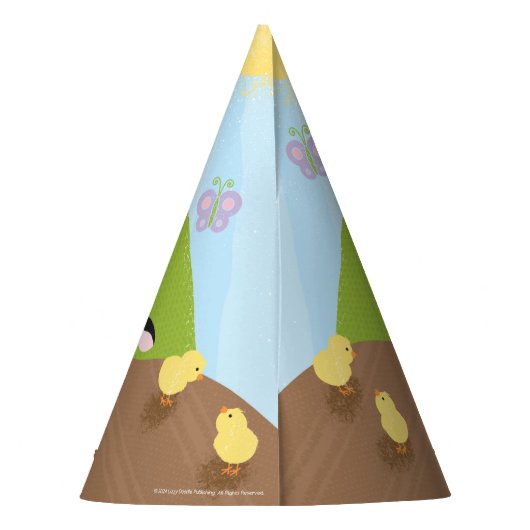 ファームフレンズ誕生日紙パーティー帽子 パーティーハット (裏面)