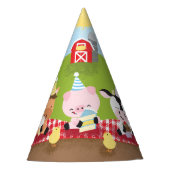 ファームフレンズ誕生日紙パーティー帽子 パーティーハット (正面)
