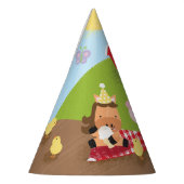 ファームフレンズ誕生日紙パーティー帽子 パーティーハット (左)