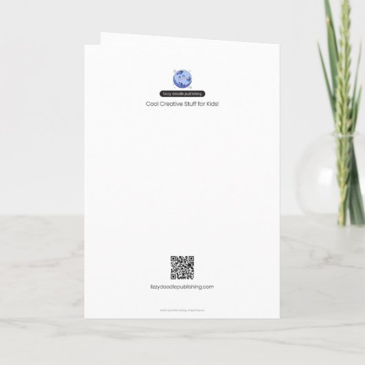 ファームフレンズ陽気な牛のハッピーバースデー挨拶 カード (裏面)