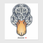 ファームフレンドダック顔 シール (シート)